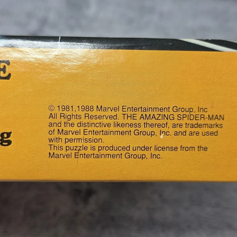NEW Vintage 1988 The Amazing Spiderman 100 Piece Puzzle Marvel